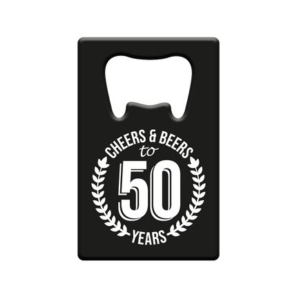 Ouvre-bière 50 ans Cheers & Beers
