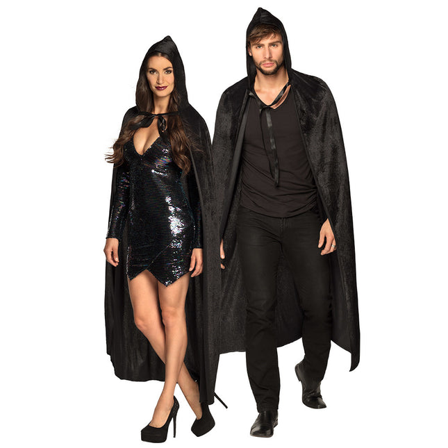 Cape d'Halloween Noire 1.65m