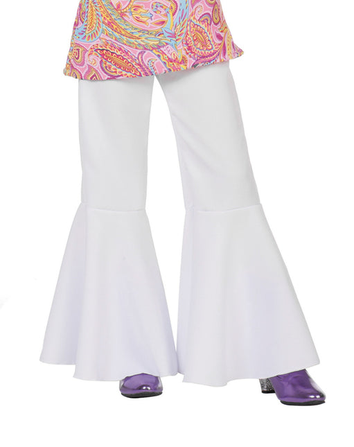 Pantalon Hippie 60S Blanc Enfant
