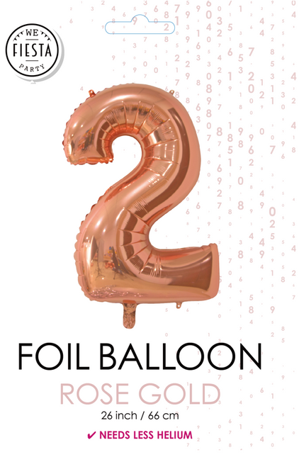 Ballon de baudruche Figure 2 Rose Gold 66cm