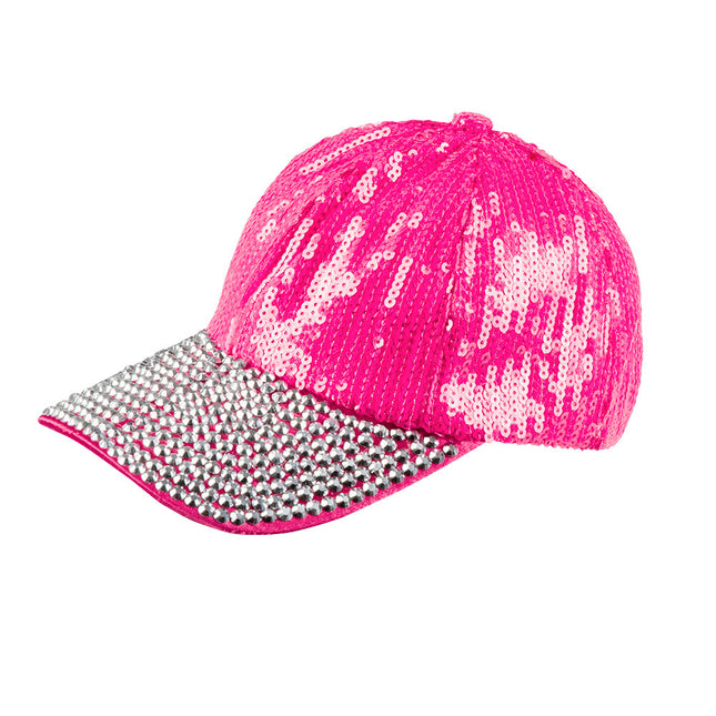 Casquette Bling Bling rose