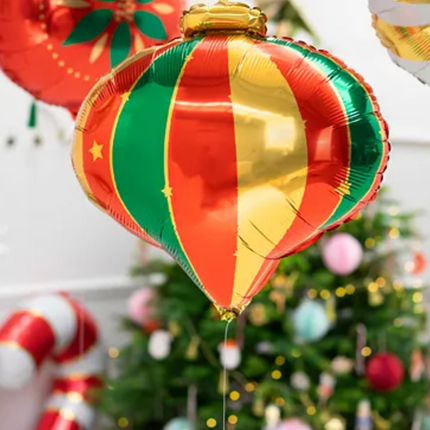 Ballon à l'hélium boule de Noël vide 51cm