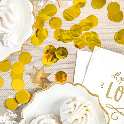Confetti rond or