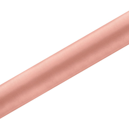 Chemin de table rose corail 36cm 9m