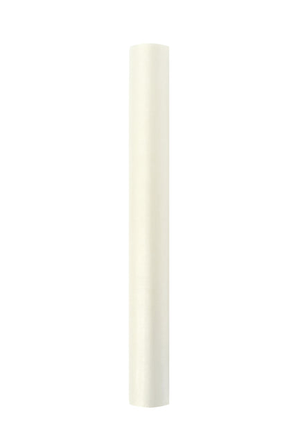 Tissu organza blanc pastel 36cm 9m