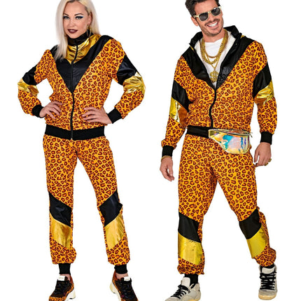 Tracksuit néon 80S Faulty Leopard Print