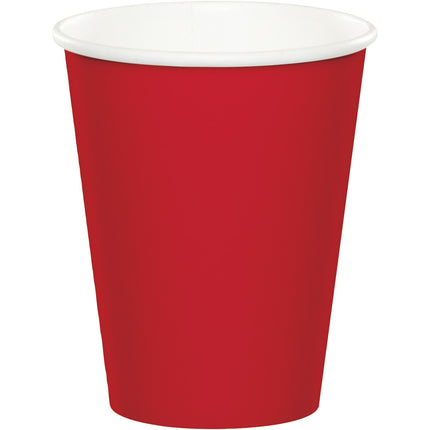 Gobelets rouges 256ml 8pcs