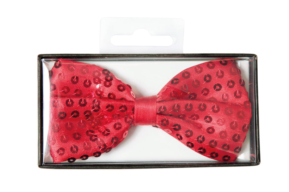 Paillettes avec nœud rouge