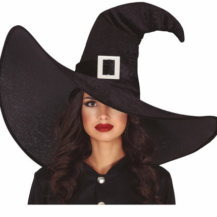 Chapeau noir sorcière grand