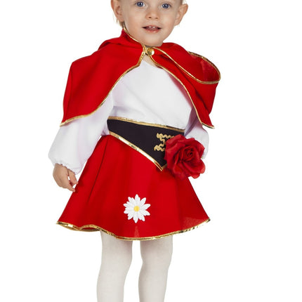Costume de bébé chaperon rouge