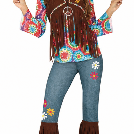 Costume hippie coloré