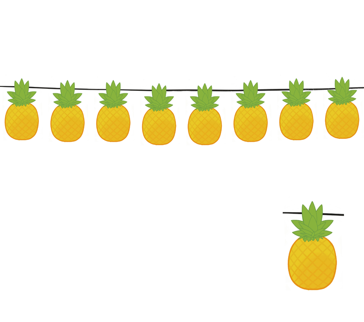 Guirlande d'ananas 3m