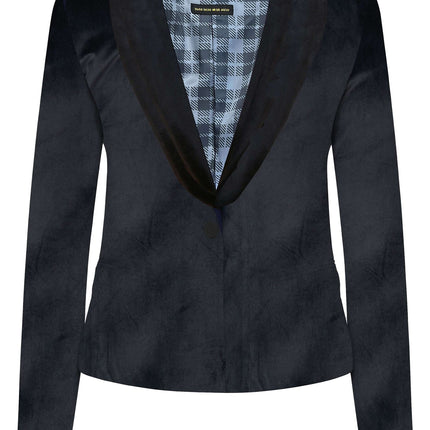 Blazer en velours noir pour dames <tc>OppoSuits</tc>