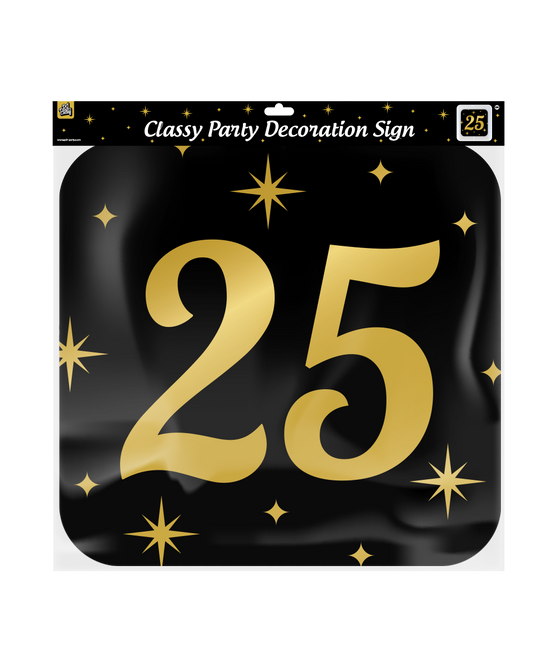 Plaque de porte 25 ans 50cm