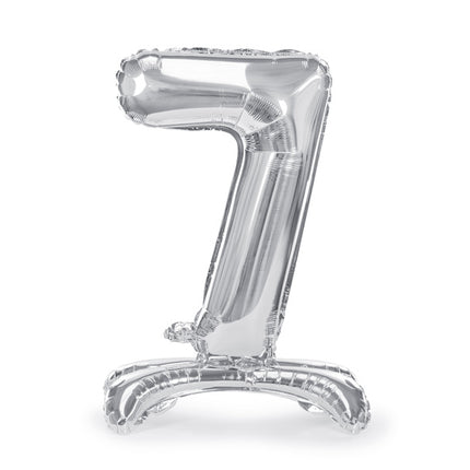 Ballon de baudruche Figure 7 Argent Standard Vide 70cm