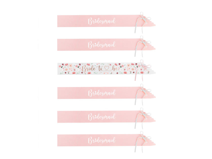 Ceinture Bride To Be 76cm 6pcs
