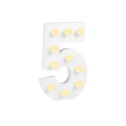 5 figures lumineuses 16.5cm