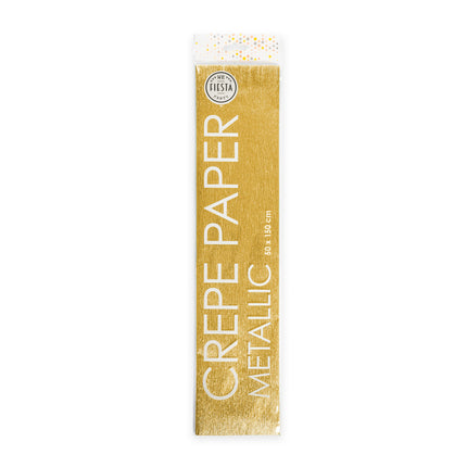 Papier crêpé métallisé or 50cm 1.5m