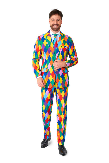 Costume de clown arc-en-ciel Hommes <tc>Suitmeister</tc>