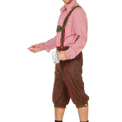 Lederhosen Marron Hommes Longs