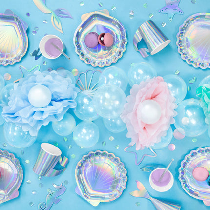 Ensemble de décoration de gâteau sirène 3 pièces