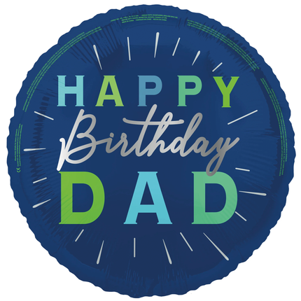 Joyeux anniversaire Ballon à l'hélium vide Papa 45cm