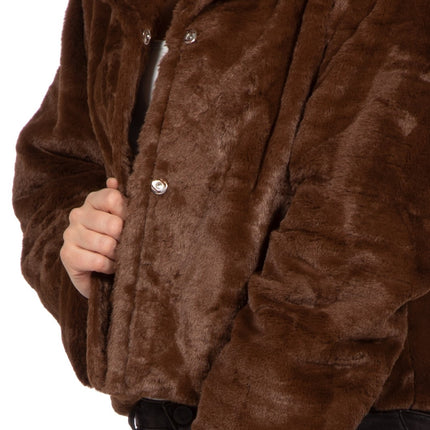 Veste en fourrure brune Brown Ladies