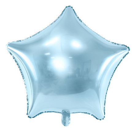 Ballon à l'hélium étoile bleu clair vide 48cm