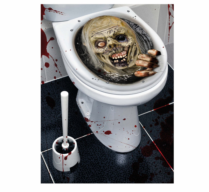 Décoration d'Halloween Toilette Zombie