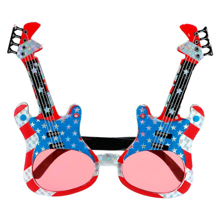 Lunettes de fête Guitare Usa