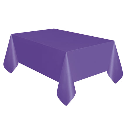 Nappe violette en plastique