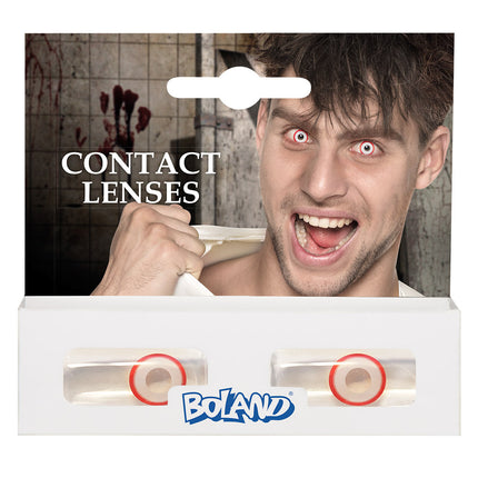 Lentilles de couleur Psycho White Red