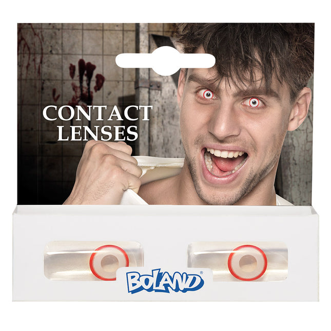 Lentilles de couleur Psycho White Red