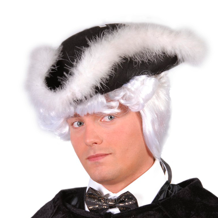 Chapeau Amiral Fourrure Blanche