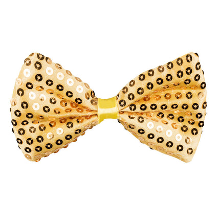 Paillettes avec nœud doré