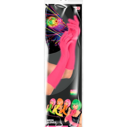Gants rose fluo