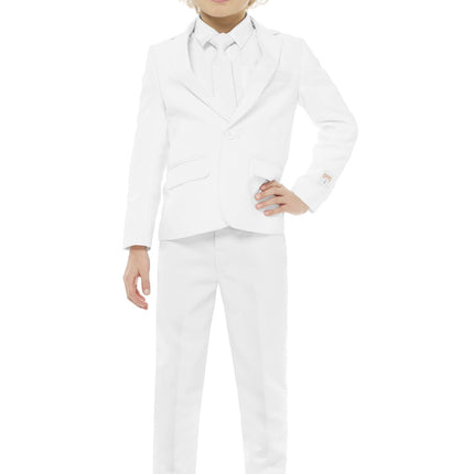 Garçon au costume blanc <tc>OppoSuits</tc>