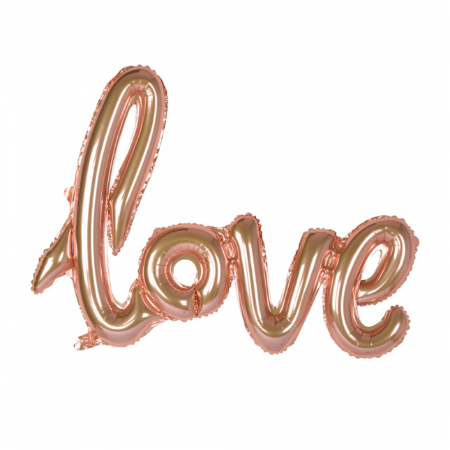 Ballon de baudruche Love Rose Gold 1.19m vide