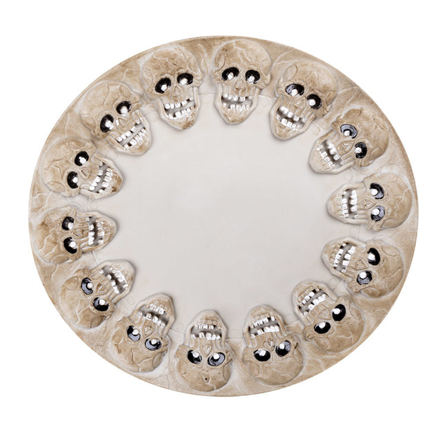 Plateau Halloween Crânes 40cm