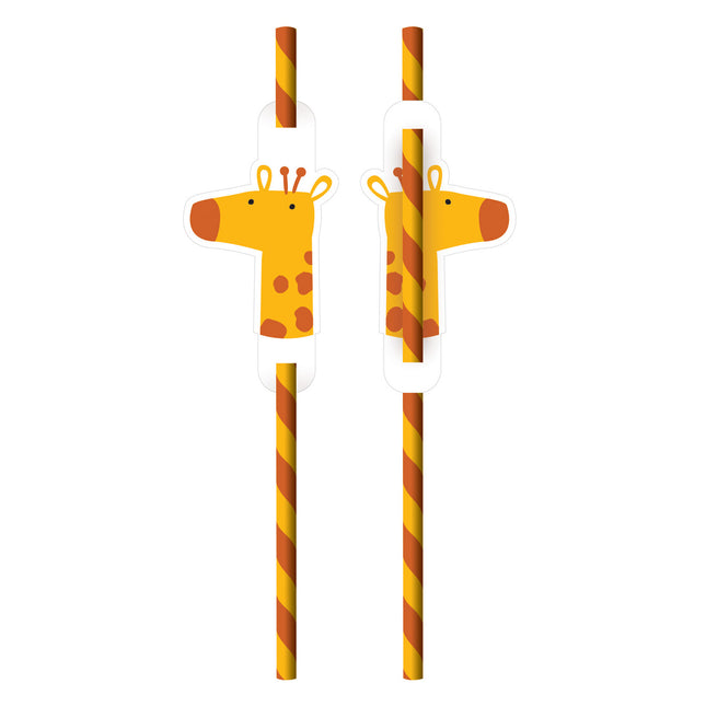 Pailles Jungle Animals 8pcs