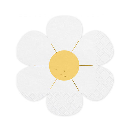 Serviettes à fleurs 16.5cm 12pcs