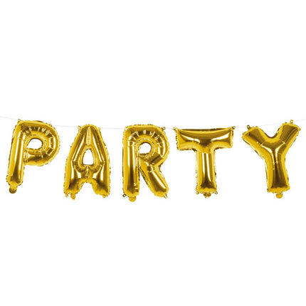 Guirlande de lettres dorées Party 3m