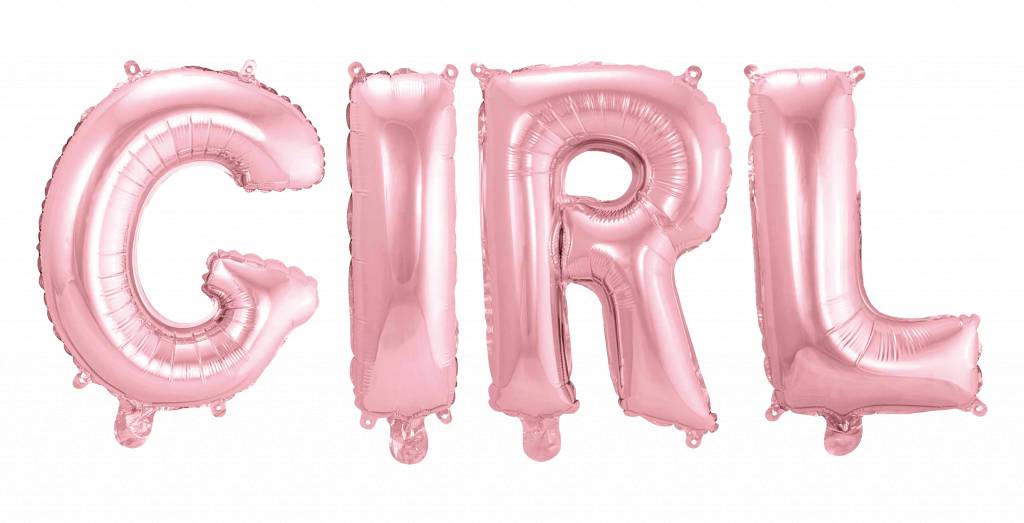 Ballons de naissance Set de lettres fille 36cm