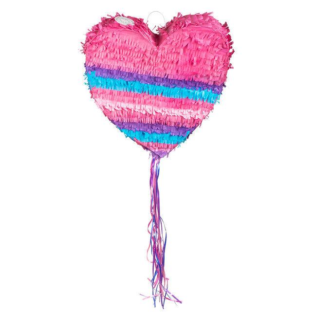 Tire la Pinata Coeur rose 37cm