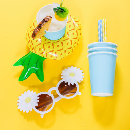 Porte-gobelet ananas gonflable 27cm