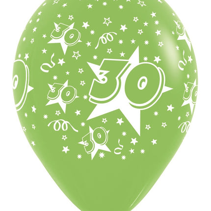 Ballons de baudruche Numéro 30 Mix 30cm 25pcs