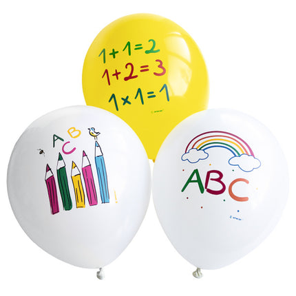 Ballons de retour à l'école 27.5cm 6pcs