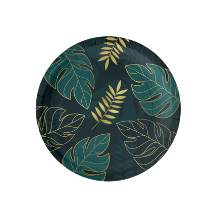 Assiettes à feuilles 23cm 8pcs
