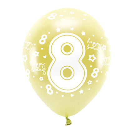 Ballons 8 ans or