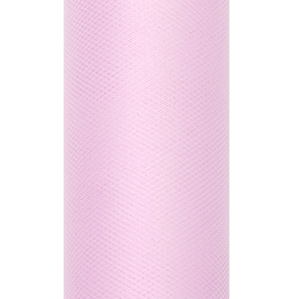 Rouleau de tulle rose clair 15cm 9m